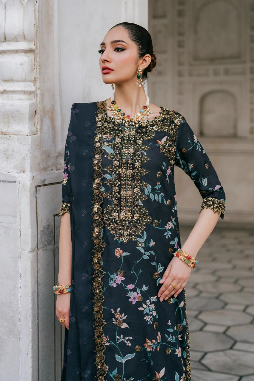 IZNIK EMBROIDERED DIGITAL PRINTED LAWN SUIT