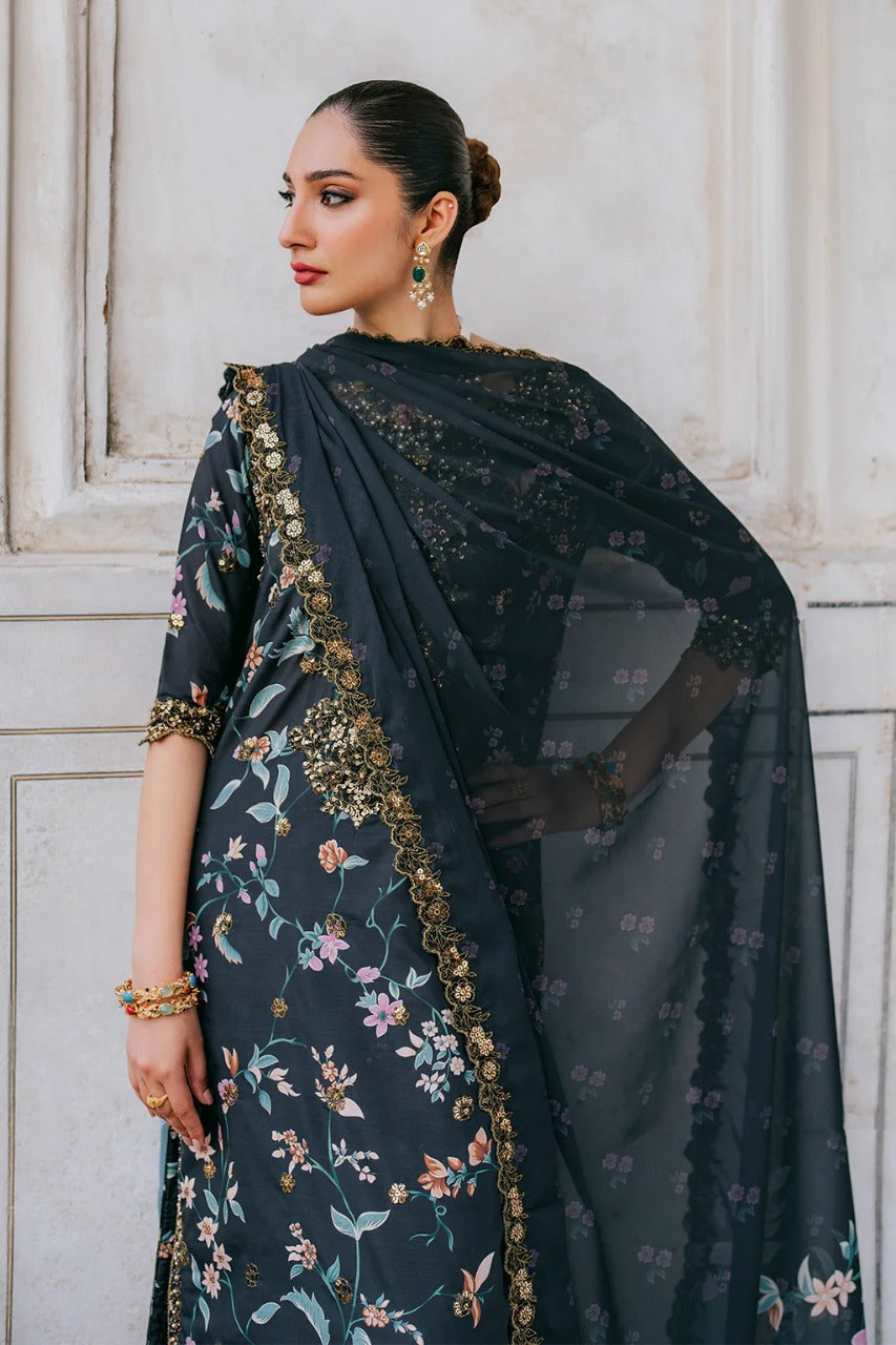 IZNIK EMBROIDERED DIGITAL PRINTED LAWN SUIT