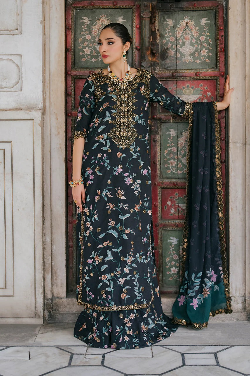 IZNIK EMBROIDERED DIGITAL PRINTED LAWN SUIT