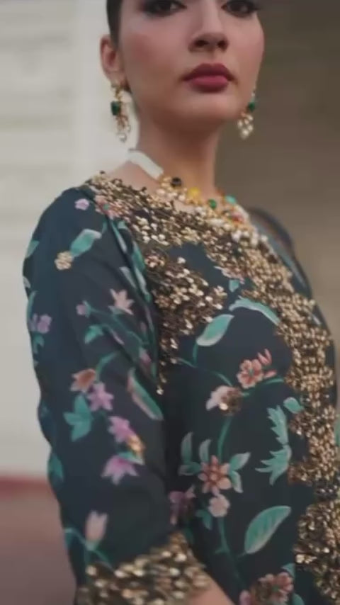 IZNIK EMBROIDERED DIGITAL PRINTED LAWN SUIT