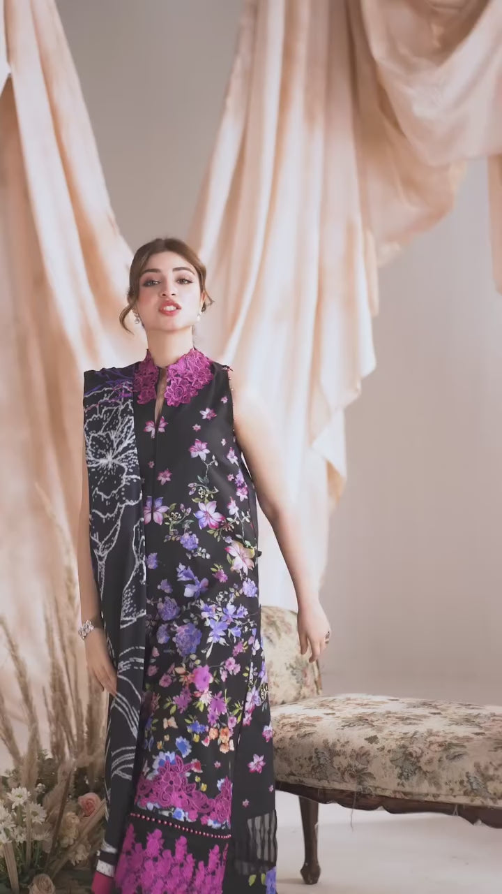 Asifa & Nabeel Printed Embroidered Lawn - 3pcs Unstitched